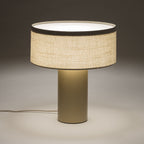 Nowodvorski Lampa stołowa SANTANA C 25W only LED 220-230 50/60 Hz - Tkanina - Kremowy 12206