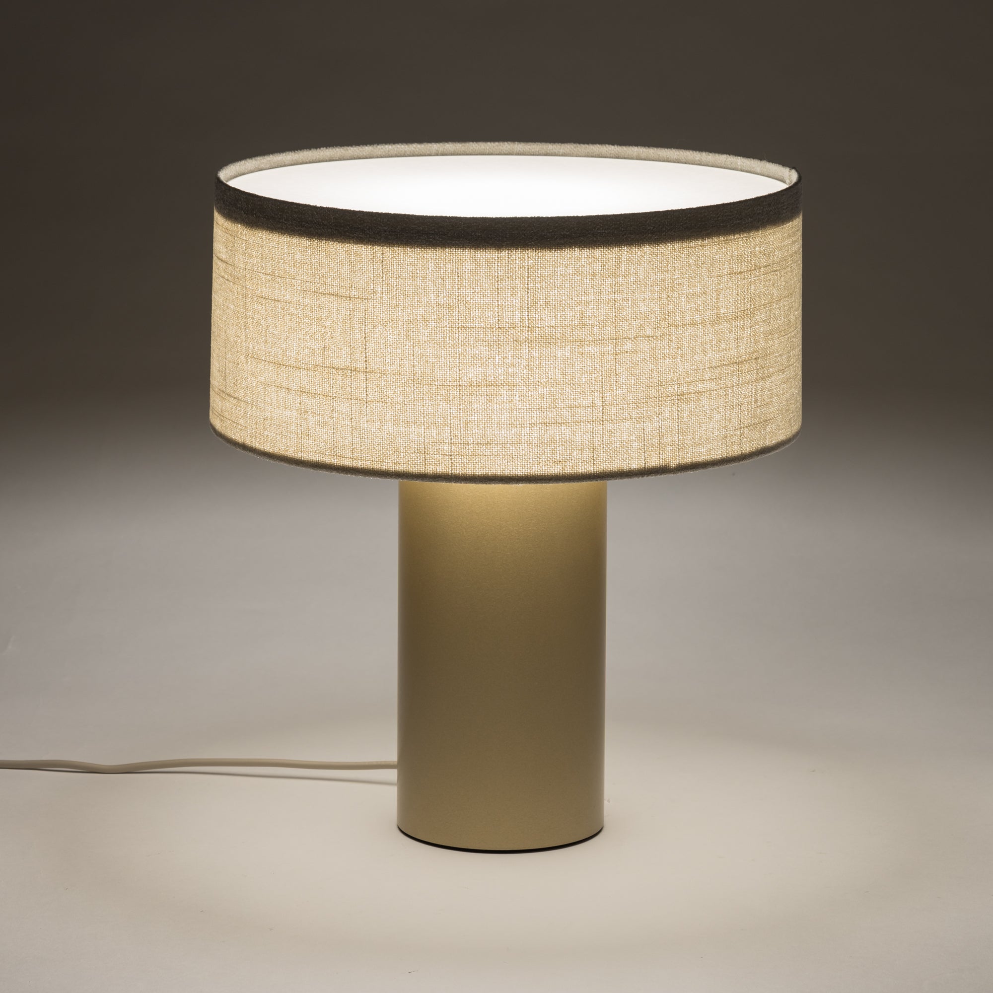 Nowodvorski Lampa stołowa SANTANA C 25W only LED 220-230 50/60 Hz - Tkanina - Kremowy 12206