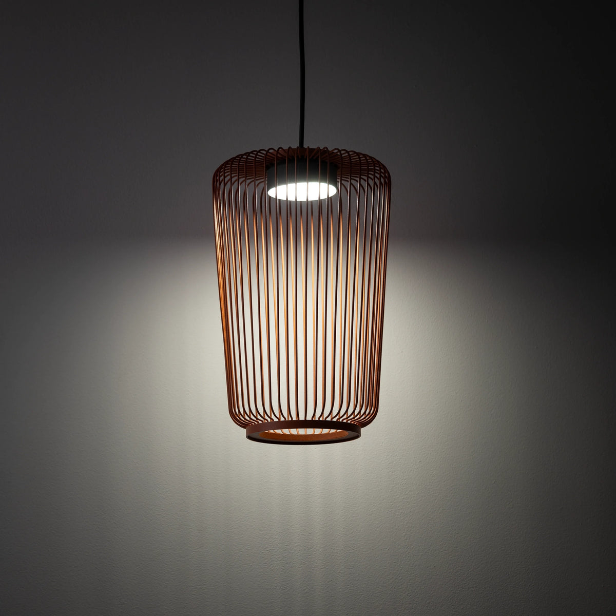 Nowodvorski Lampa wisząca KENAI B 15W only LED 220-230 50/60 - Stal lakierowana - Terakota 12223