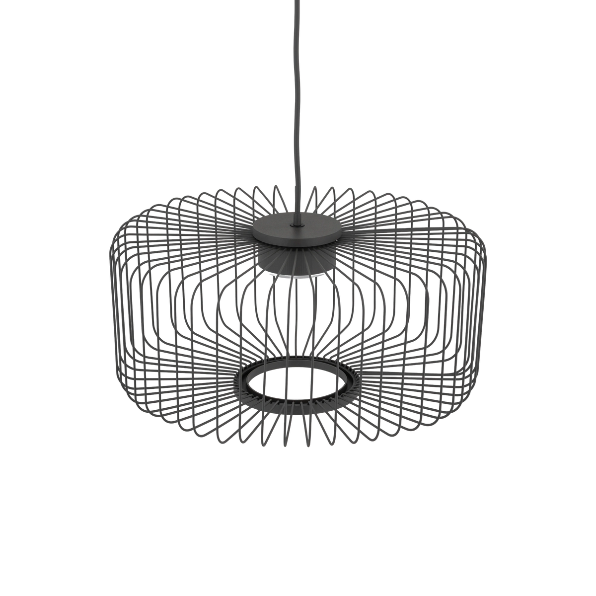 Nowodvorski Lampa wisząca KENAI C 15W only LED 220-230 50/60 - Stal lakierowana - Jedwabisty grafit 12228