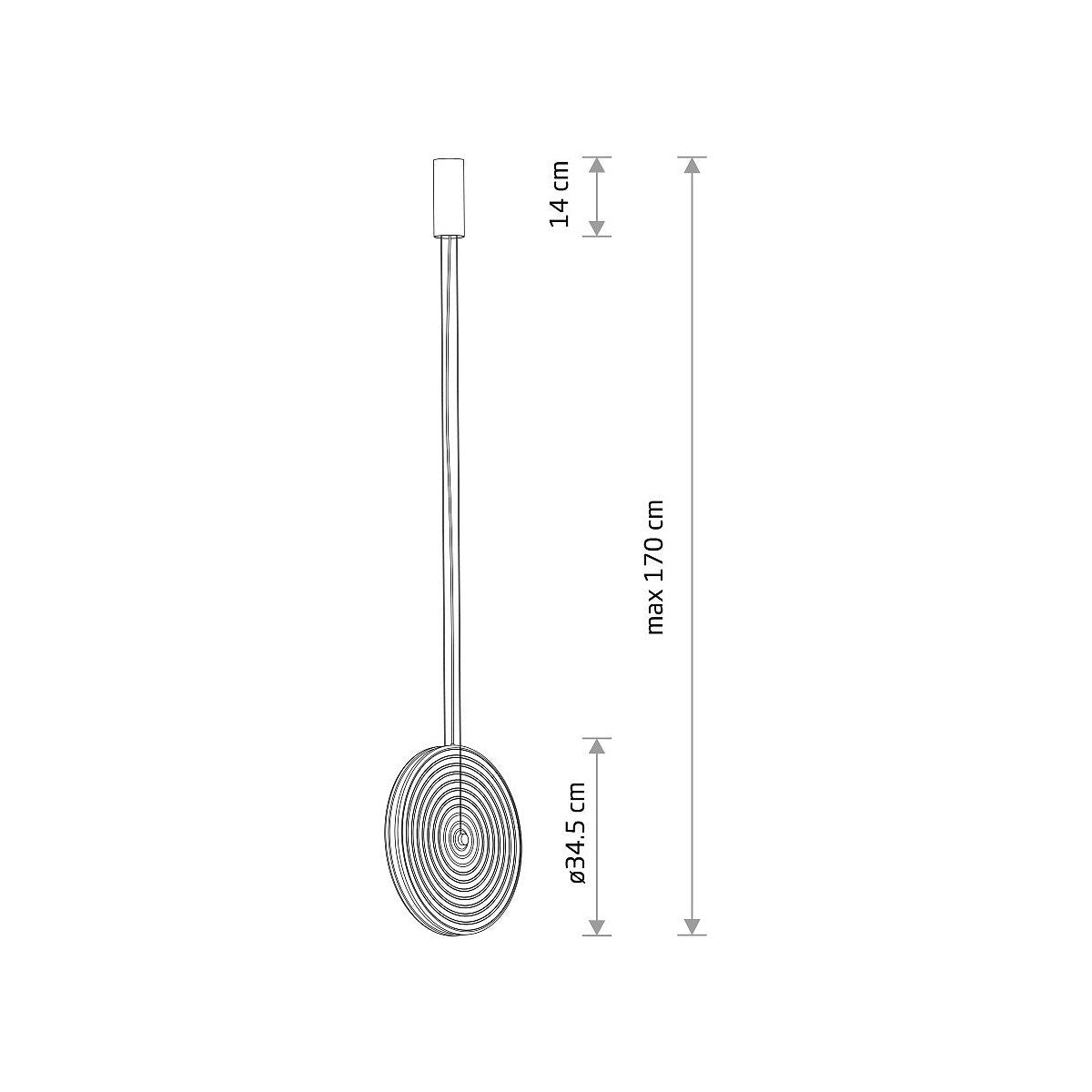 Nowodvorski Lampa wisząca AURA LED 22W 220-230 50/60 - Szkło - Dymiony 12231