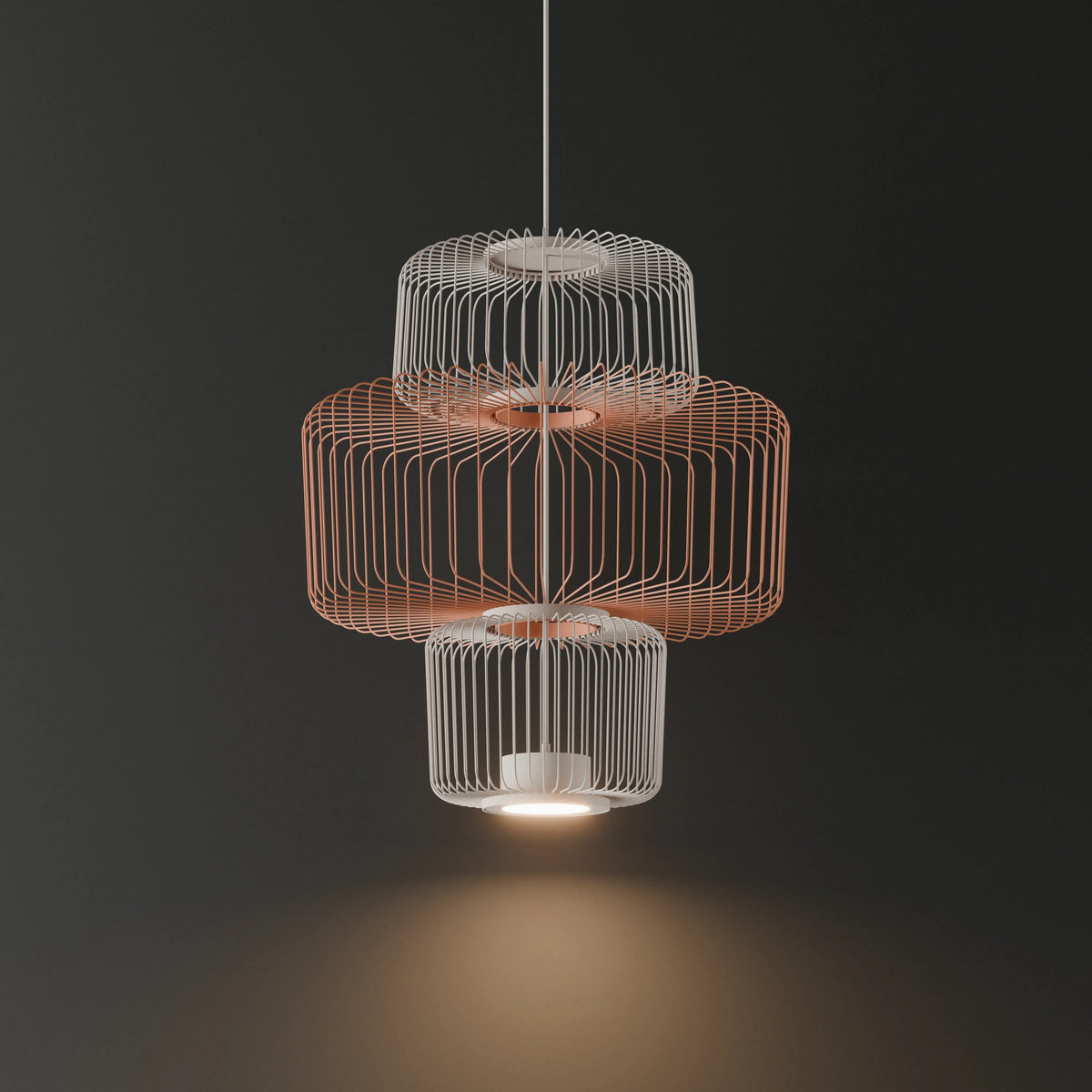 Nowodvorski Klosz / Oprawa CAMELEON NOME A - Stal lakierowana - Beżowy 12263 - lampa włączona