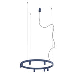 Nowodvorski Lampa wisząca FOURTY ROUND LED GU10 R35: 7 x max 10W only LED;  LED: 9W 220-230 50/60 - Aluminium lakierowane - Granatowy 12283
