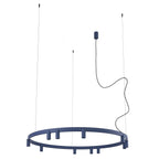 Nowodvorski Lampa wisząca FOURTY ROUND LED GU10 R35: 11 x max 10W only LED; LED: 9W 220-230 50/60 - Aluminium lakierowane - Granatowy 12286