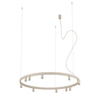 Nowodvorski Lampa wisząca FOURTY ROUND LED GU10 R35: 11 x max 10W only LED; LED: 9W 220-230 50/60 - Aluminium lakierowane - Beżowy 12287