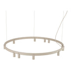 Nowodvorski Lampa wisząca FOURTY ROUND LED GU10 R35: 11 x max 10W only LED; LED: 9W 220-230 50/60 - Aluminium lakierowane - Beżowy 12287