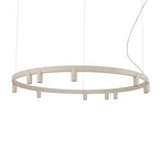 Nowodvorski Lampa wisząca FOURTY ROUND LED GU10 R35: 11 x max 10W only LED; LED: 9W 220-230 50/60 - Aluminium lakierowane - Beżowy 12287