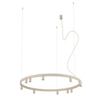 Nowodvorski Lampa wisząca FOURTY ROUND LED GU10 R35: 11 x max 10W only LED; LED: 9W 220-230 50/60 - Aluminium lakierowane - Beżowy 12287