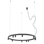 Nowodvorski Lampa wisząca FOURTY  ROUND LED GU10 R35: 11 x max 10W only LED; LED: 9W 220-230 50/60 - Aluminium lakierowane - Czarny 12288