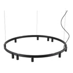 Nowodvorski Lampa wisząca FOURTY  ROUND LED GU10 R35: 11 x max 10W only LED; LED: 9W 220-230 50/60 - Aluminium lakierowane - Czarny 12288
