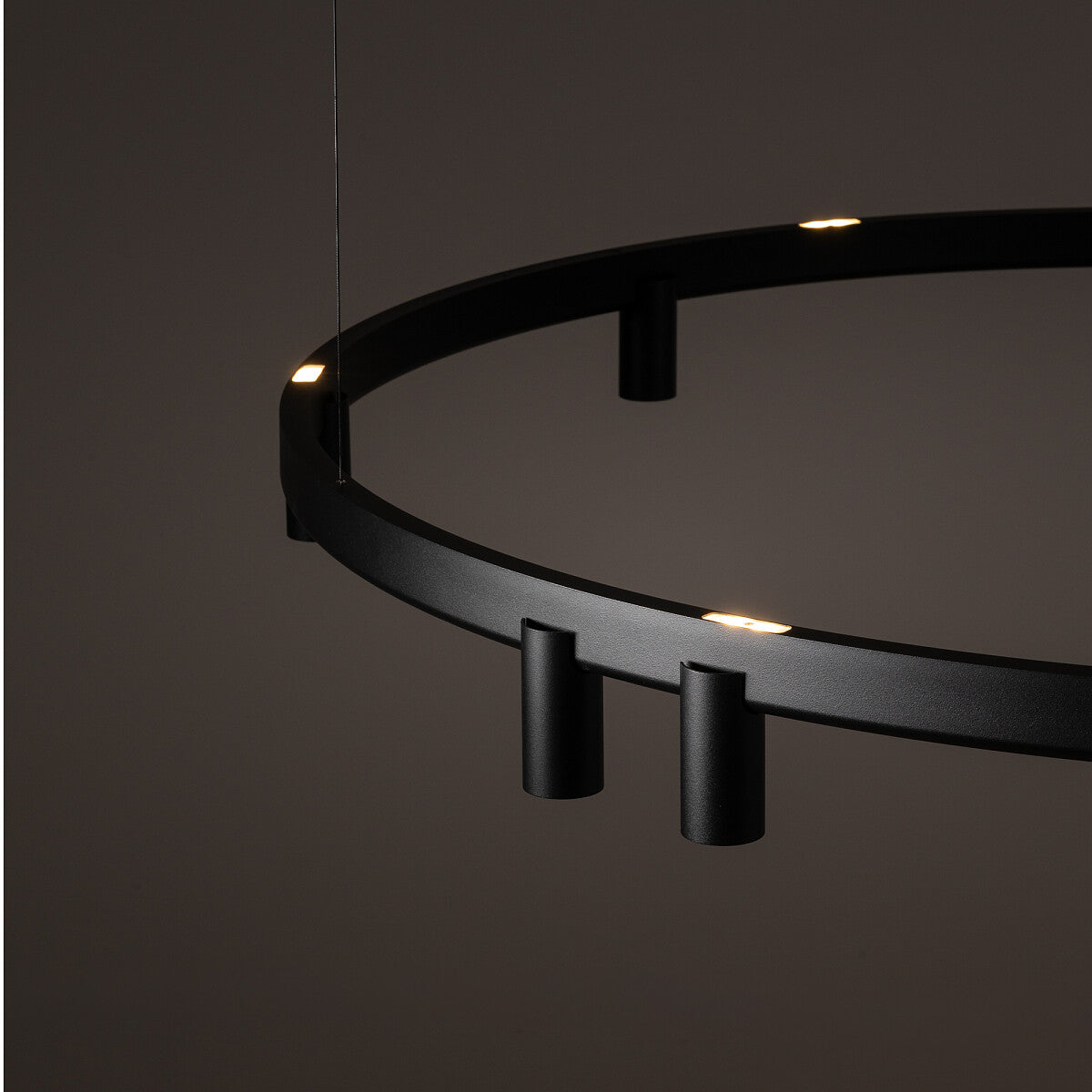 Nowodvorski Lampa wisząca FOURTY  ROUND LED GU10 R35: 11 x max 10W only LED; LED: 9W 220-230 50/60 - Aluminium lakierowane - Czarny 12288