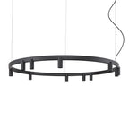 Nowodvorski Lampa wisząca FOURTY  ROUND LED GU10 R35: 11 x max 10W only LED; LED: 9W 220-230 50/60 - Aluminium lakierowane - Czarny 12288