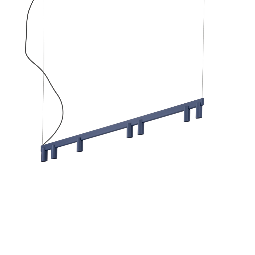Nowodvorski Lampa wisząca FOURTY LINE LED VII 7x10W only LED + LED 8W 50/60Hz - Aluminium - Granatowy 12293