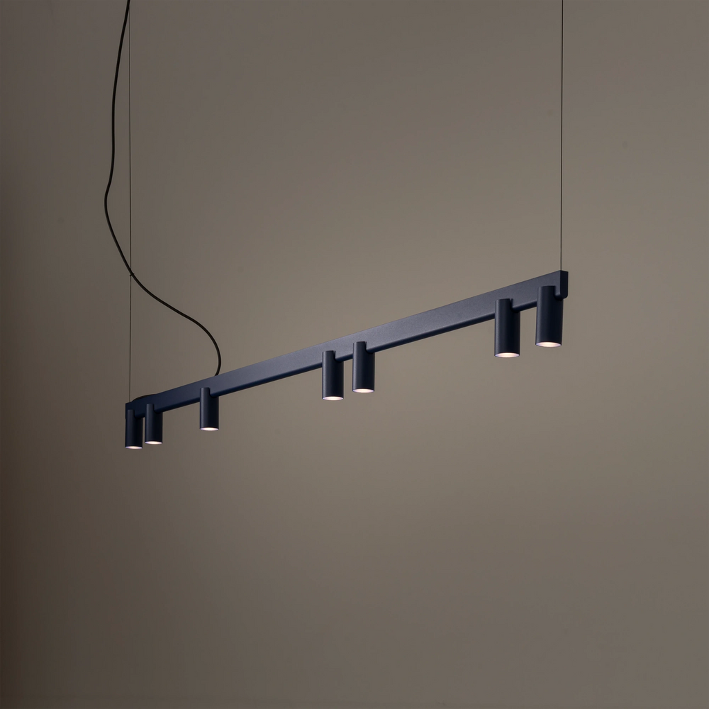 Nowodvorski Lampa wisząca FOURTY LINE LED VII 7x10W only LED + LED 8W 50/60Hz - Aluminium - Granatowy 12293