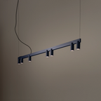 Nowodvorski Lampa wisząca FOURTY LINE LED VII 7x10W only LED + LED 8W 50/60Hz - Aluminium - Granatowy 12293