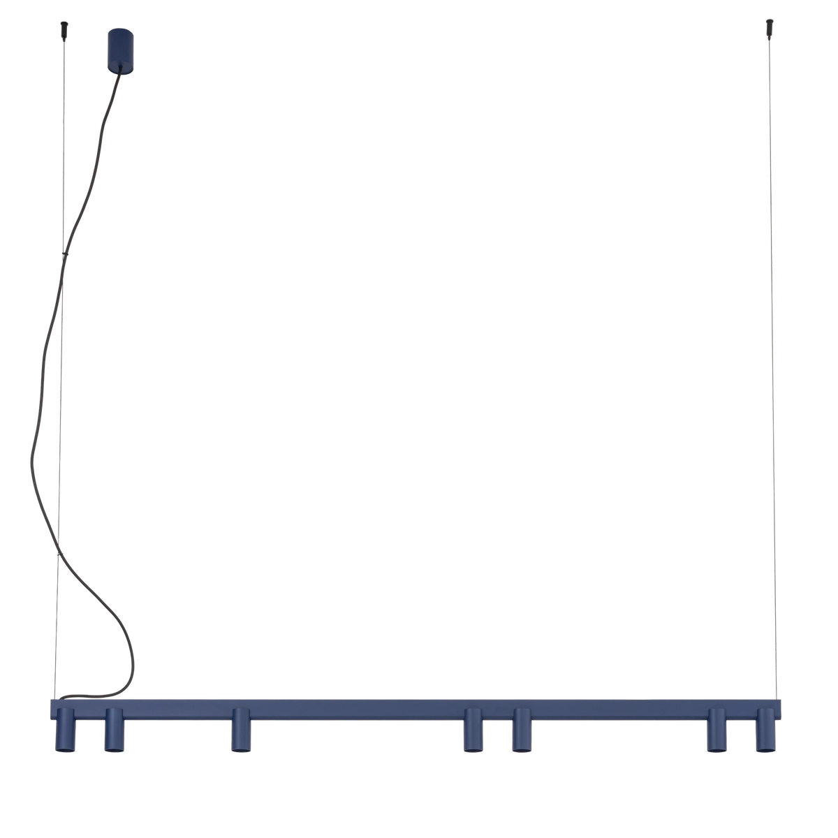 Nowodvorski Lampa wisząca FOURTY LINE LED VII 7x10W only LED + LED 8W 50/60Hz - Aluminium - Granatowy 12293