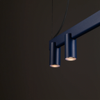 Nowodvorski Lampa wisząca FOURTY LINE LED VII 7x10W only LED + LED 8W 50/60Hz - Aluminium - Granatowy 12293