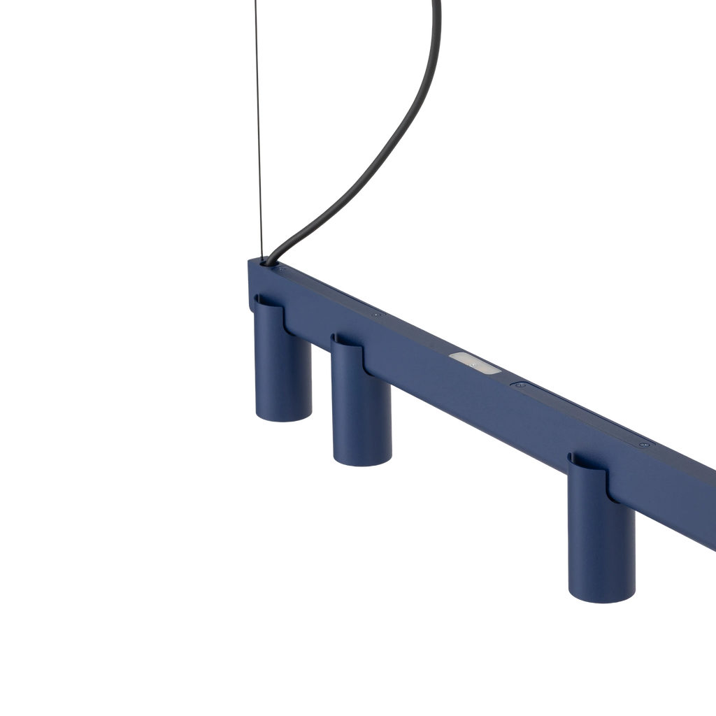 Nowodvorski Lampa wisząca FOURTY LINE LED VII 7x10W only LED + LED 8W 50/60Hz - Aluminium - Granatowy 12293