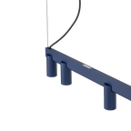 Nowodvorski Lampa wisząca FOURTY LINE LED VII 7x10W only LED + LED 8W 50/60Hz - Aluminium - Granatowy 12293