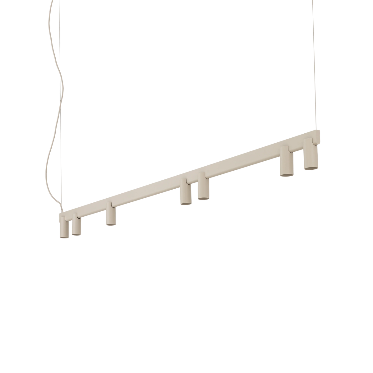 Nowodvorski Lampa wisząca FOURTY LINE LED VII 7x10W only LED + LED 8W 50/60Hz - Aluminium - Beżowy 12294