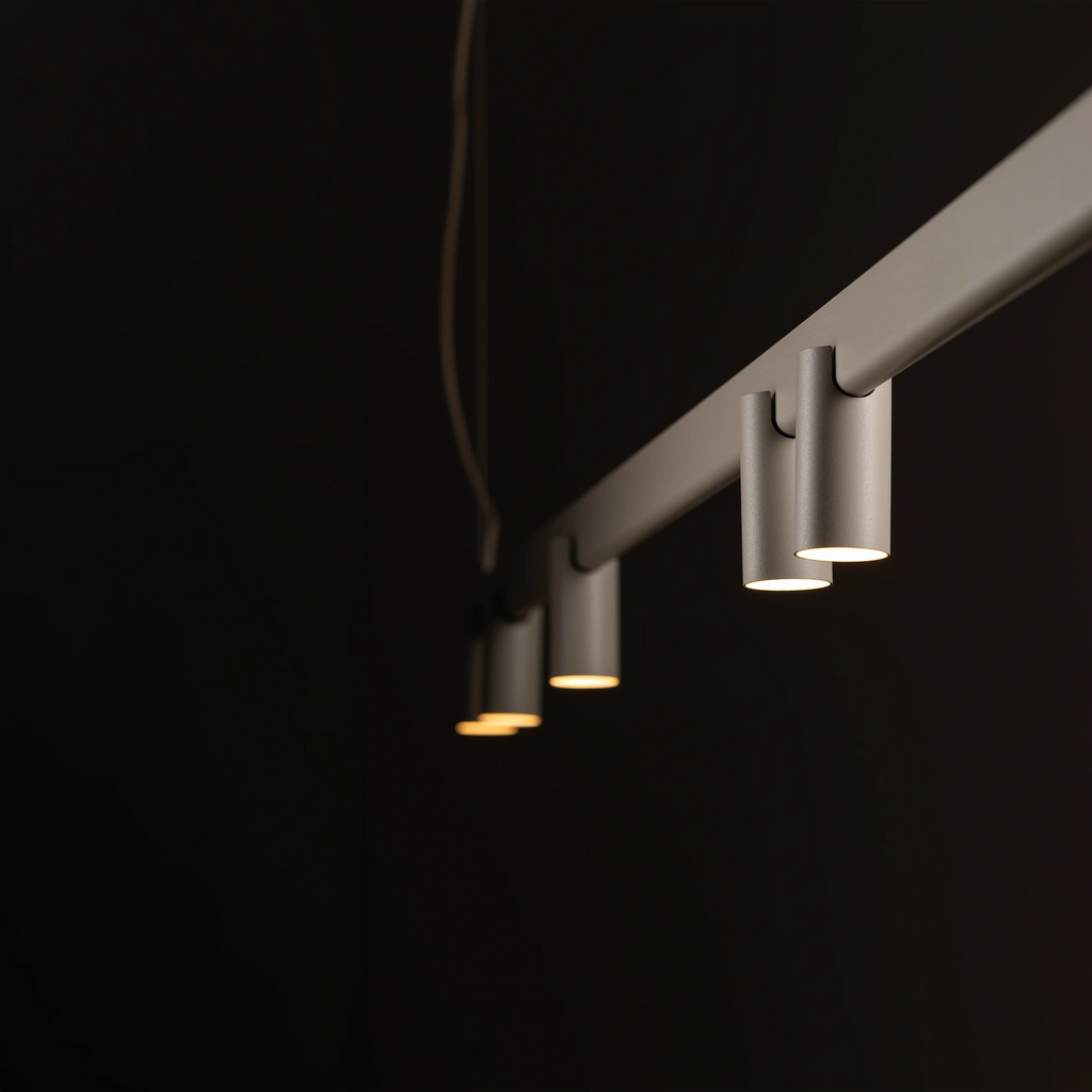 Nowodvorski Lampa wisząca FOURTY LINE LED VII 7x10W only LED + LED 8W 50/60Hz - Aluminium - Beżowy 12294