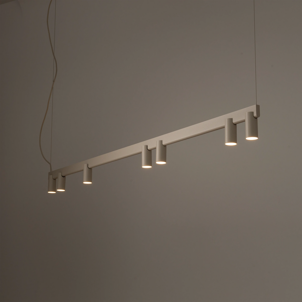 Nowodvorski Lampa wisząca FOURTY LINE LED VII 7x10W only LED + LED 8W 50/60Hz - Aluminium - Beżowy 12294