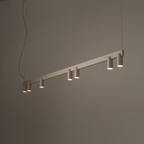 Nowodvorski Lampa wisząca FOURTY LINE LED VII 7x10W only LED + LED 8W 50/60Hz - Aluminium - Beżowy 12294