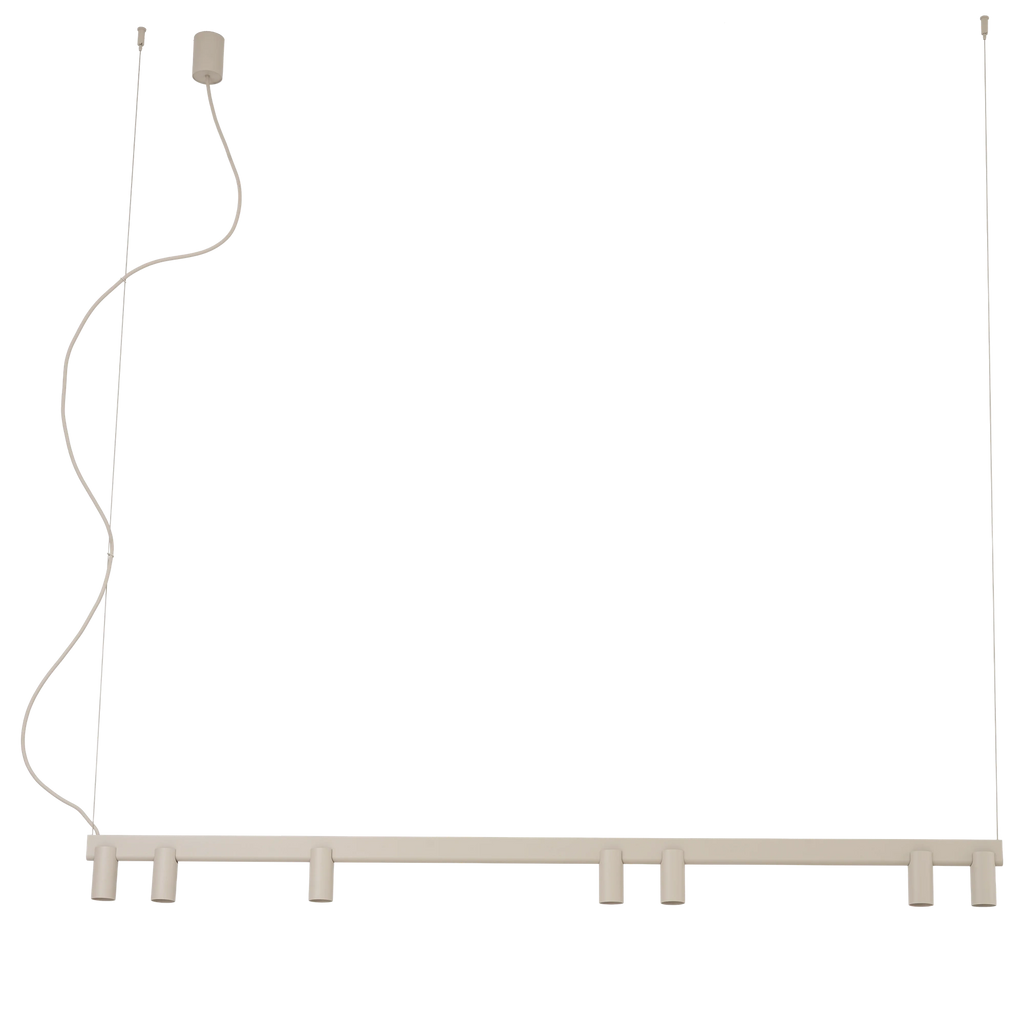 Nowodvorski Lampa wisząca FOURTY LINE LED VII 7x10W only LED + LED 8W 50/60Hz - Aluminium - Beżowy 12294