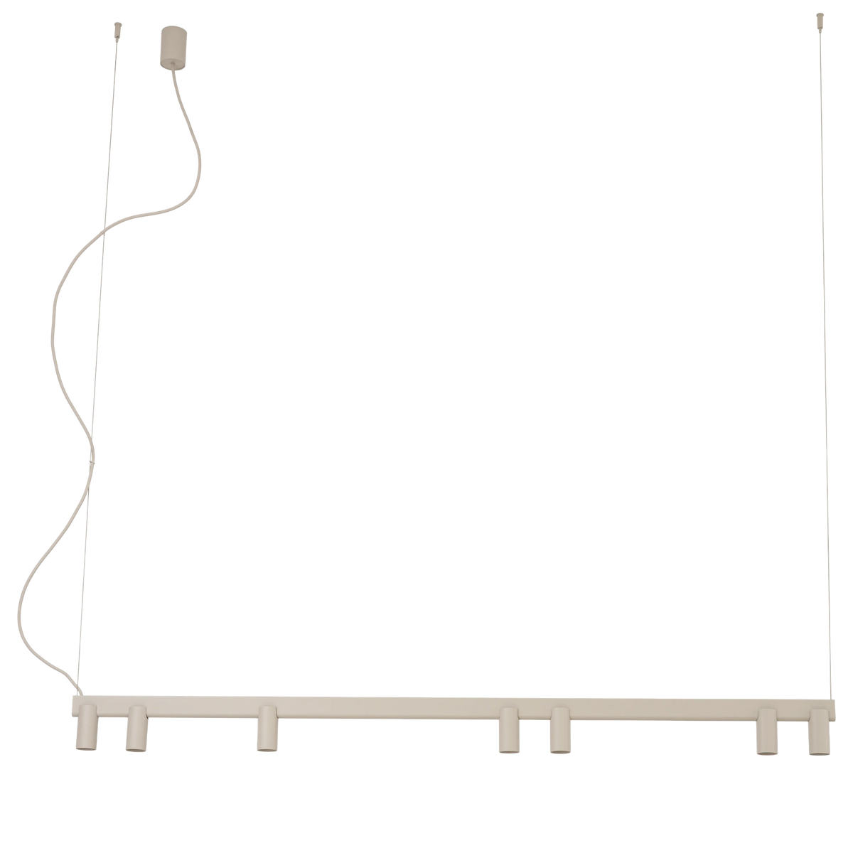 Nowodvorski Lampa wisząca FOURTY LINE LED VII 7x10W only LED + LED 8W 50/60Hz - Aluminium - Beżowy 12294