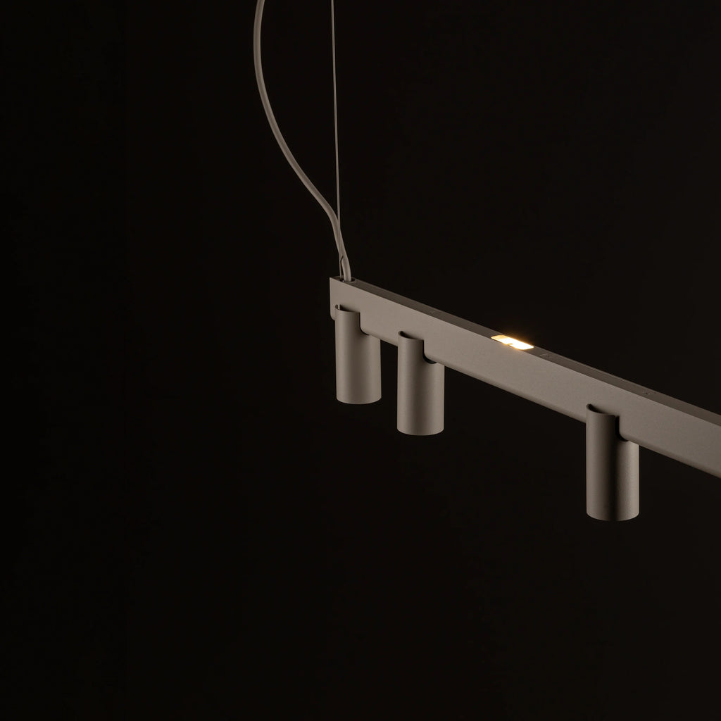 Nowodvorski Lampa wisząca FOURTY LINE LED VII 7x10W only LED + LED 8W 50/60Hz - Aluminium - Beżowy 12294