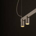 Nowodvorski Lampa wisząca FOURTY LINE LED VII 7x10W only LED + LED 8W 50/60Hz - Aluminium - Beżowy 12294