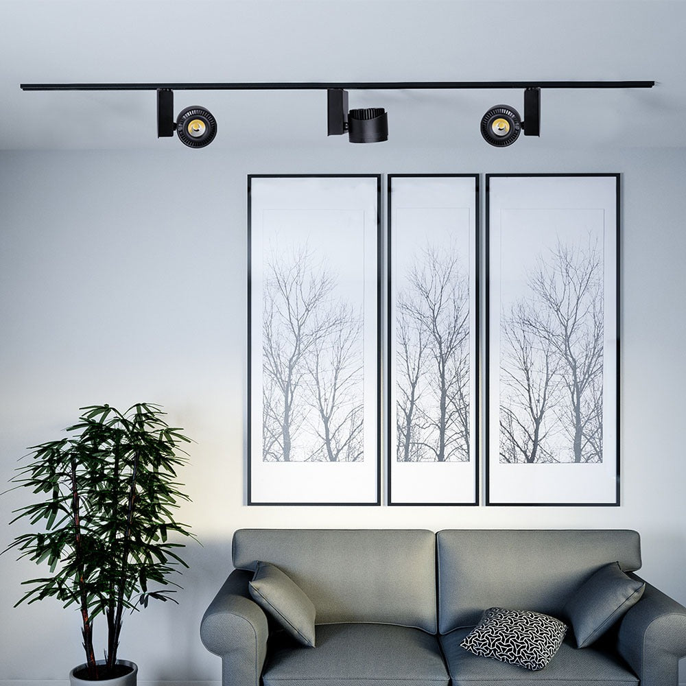 33W Lampa LED na szynoprzewód / Barwa:5000K / Obudowa: Czarna
