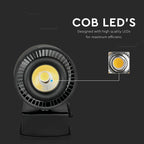 33W Lampa LED na szynoprzewód / Barwa:5000K / Obudowa: Czarna