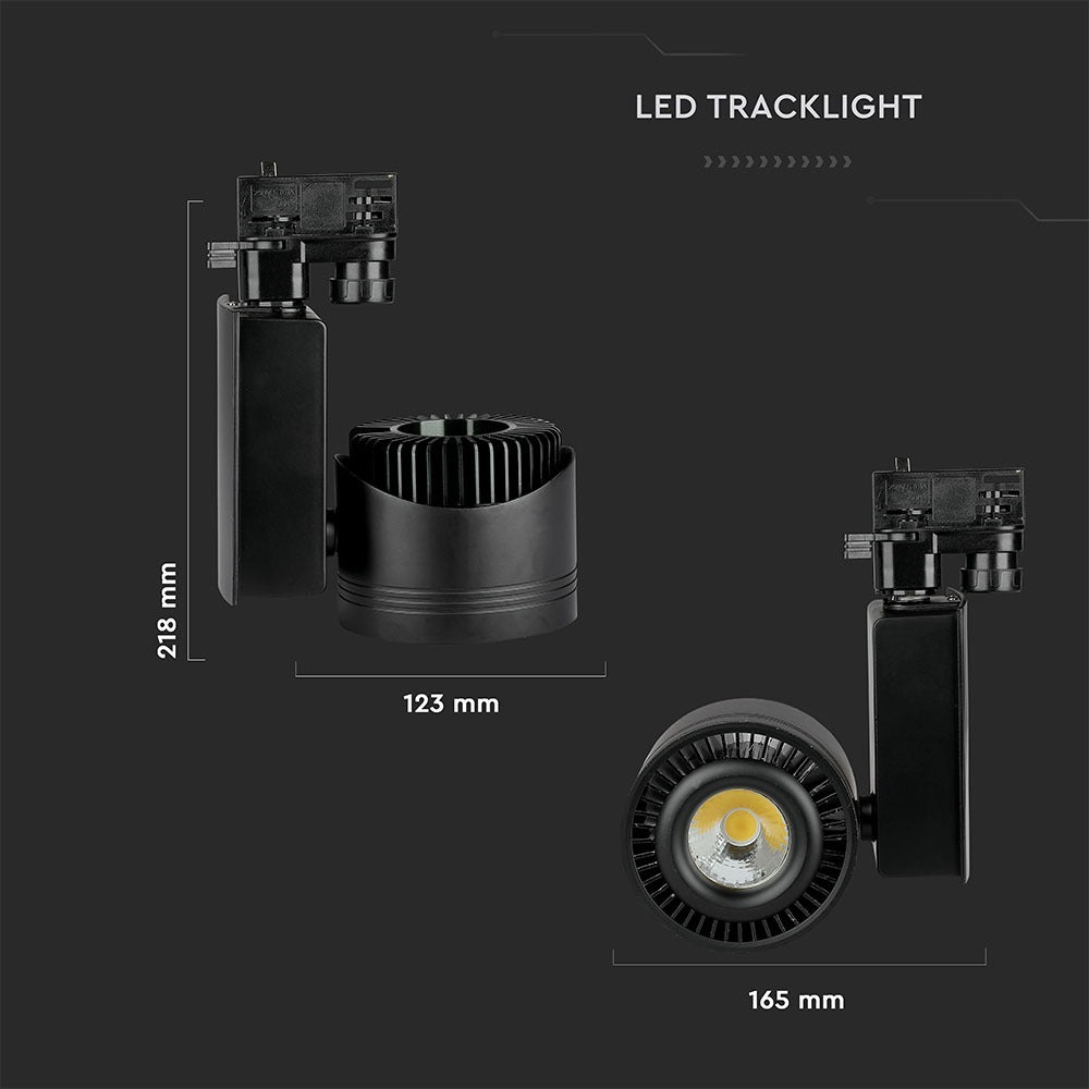 45W Lampa LED na szynoprzewód / Barwa:5000K / Obudowa: Czarna