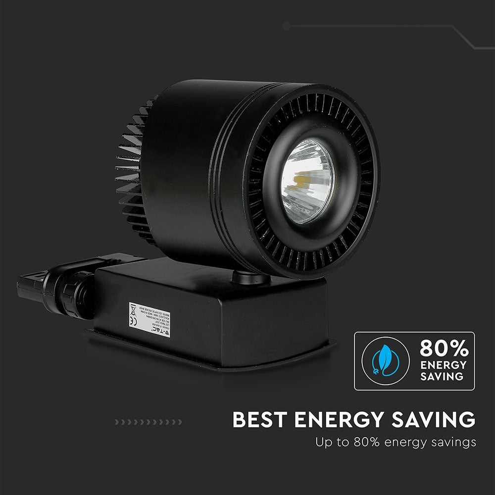 45W Lampa LED na szynoprzewód / Barwa:5000K / Obudowa: Czarna