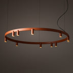 Nowodvorski Lampa wisząca FOURTY  ROUND LED GU10 R35: 11 x max 10W only LED; LED: 9W 220-230 50/60 - Aluminium lakierowane - Terakota 12420