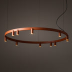 Nowodvorski Lampa wisząca FOURTY  ROUND LED GU10 R35: 11 x max 10W only LED; LED: 9W 220-230 50/60 - Aluminium lakierowane - Terakota 12420