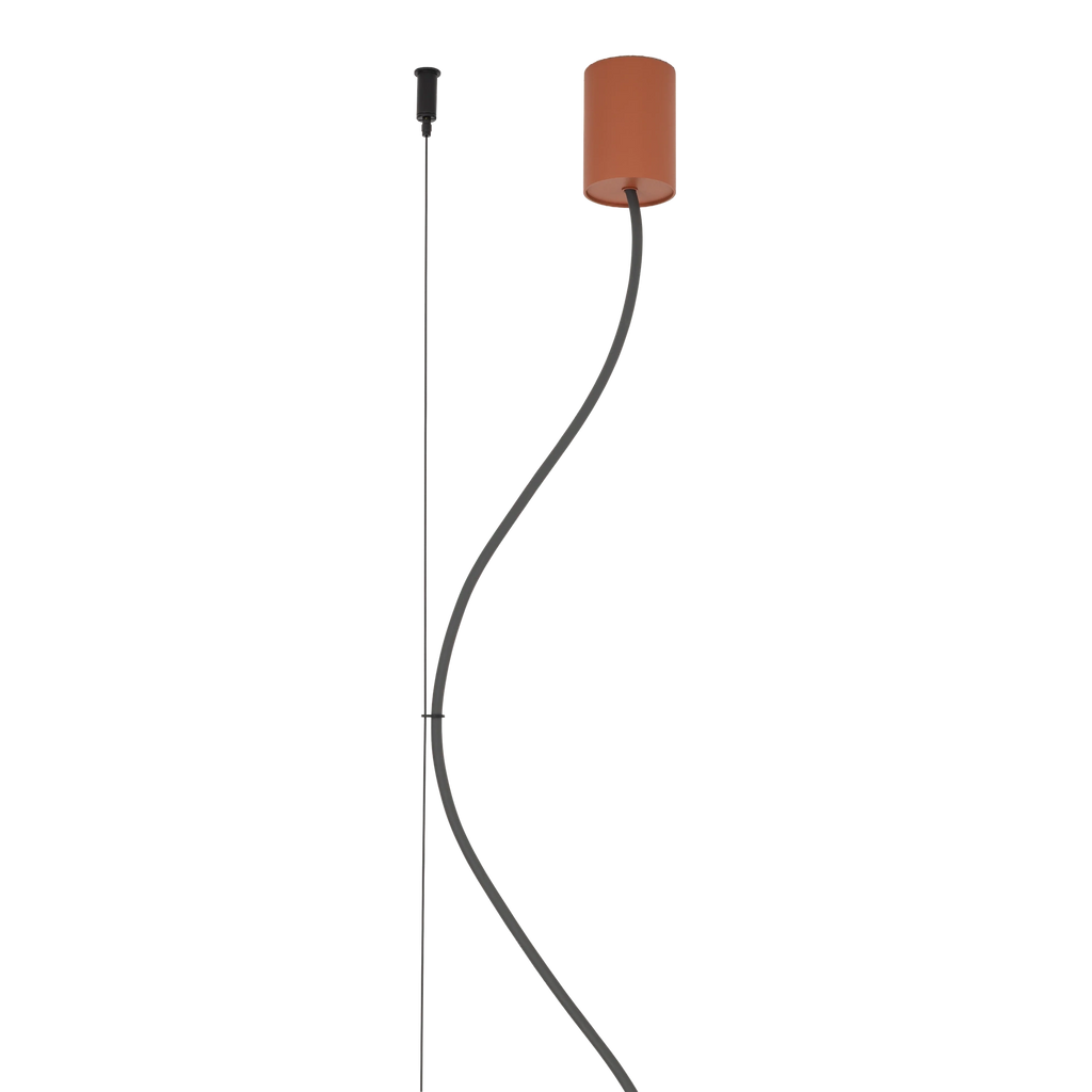Nowodvorski Lampa wisząca FOURTY LINE LED VII 7x10W only LED + LED 8W 50/60Hz - Aluminium - Terakota 12423