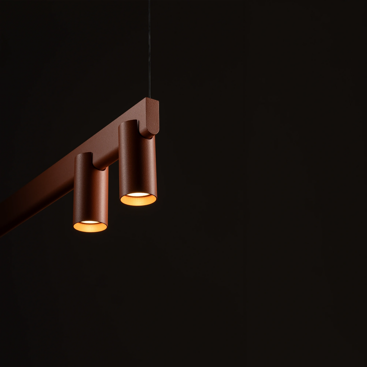 Nowodvorski Lampa wisząca FOURTY LINE LED VII 7x10W only LED + LED 8W 50/60Hz - Aluminium - Terakota 12423