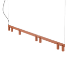 Nowodvorski Lampa wisząca FOURTY LINE LED VII 7x10W only LED + LED 8W 50/60Hz - Aluminium - Terakota 12423