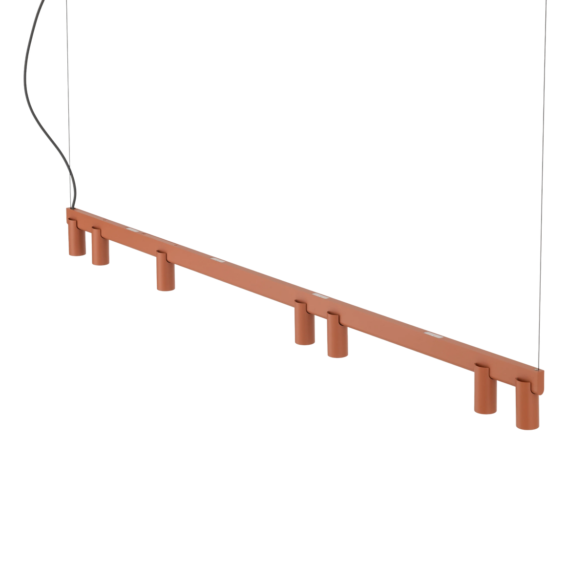Nowodvorski Lampa wisząca FOURTY LINE LED VII 7x10W only LED + LED 8W 50/60Hz - Aluminium - Terakota 12423