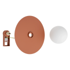Nowodvorski Kinkiet SATURN M 4W only LED 220-230 50/60 - Stal lakierowana - Terakota 12437
