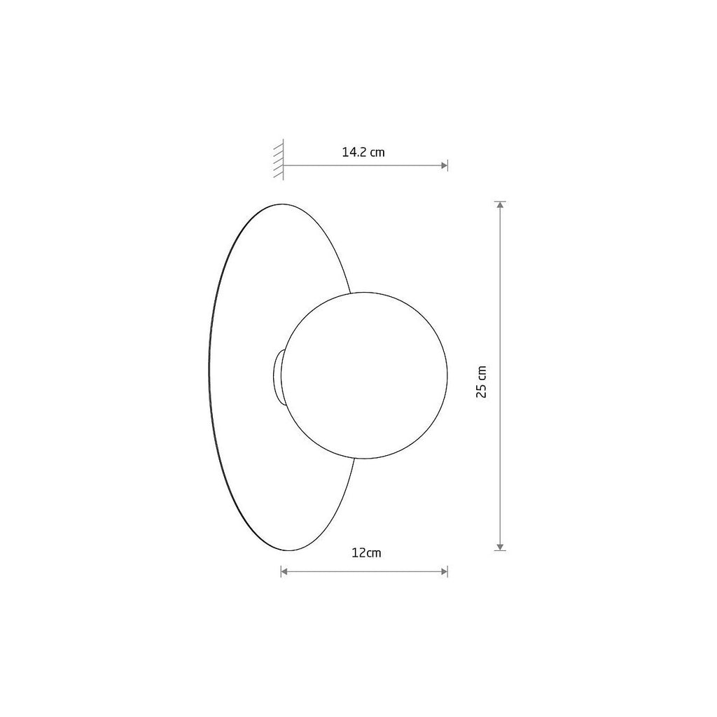Nowodvorski Kinkiet SATURN M 4W only LED 220-230 50/60 - Stal lakierowana - Terakota 12437