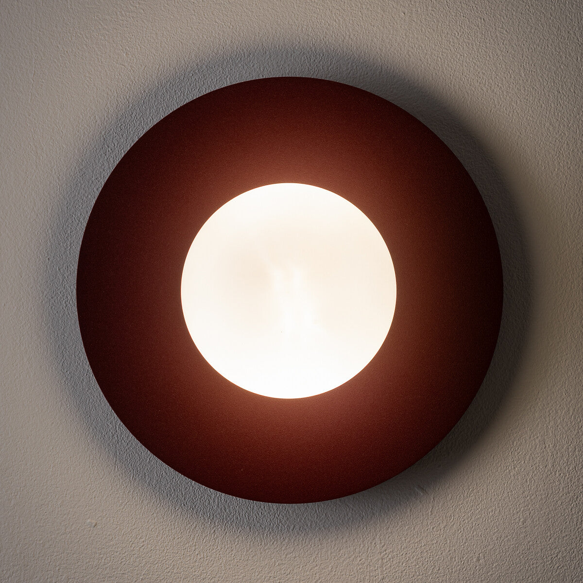 Nowodvorski Kinkiet SATURN M 4W only LED 220-230 50/60 - Stal lakierowana - Burgundowy 12441
