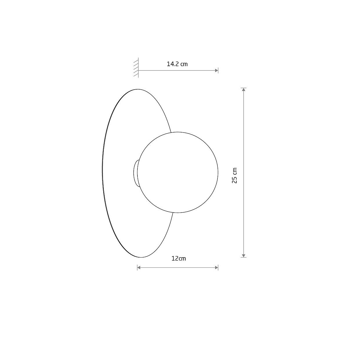 Nowodvorski Kinkiet SATURN M 4W only LED 220-230 50/60 - Stal lakierowana - Burgundowy 12441