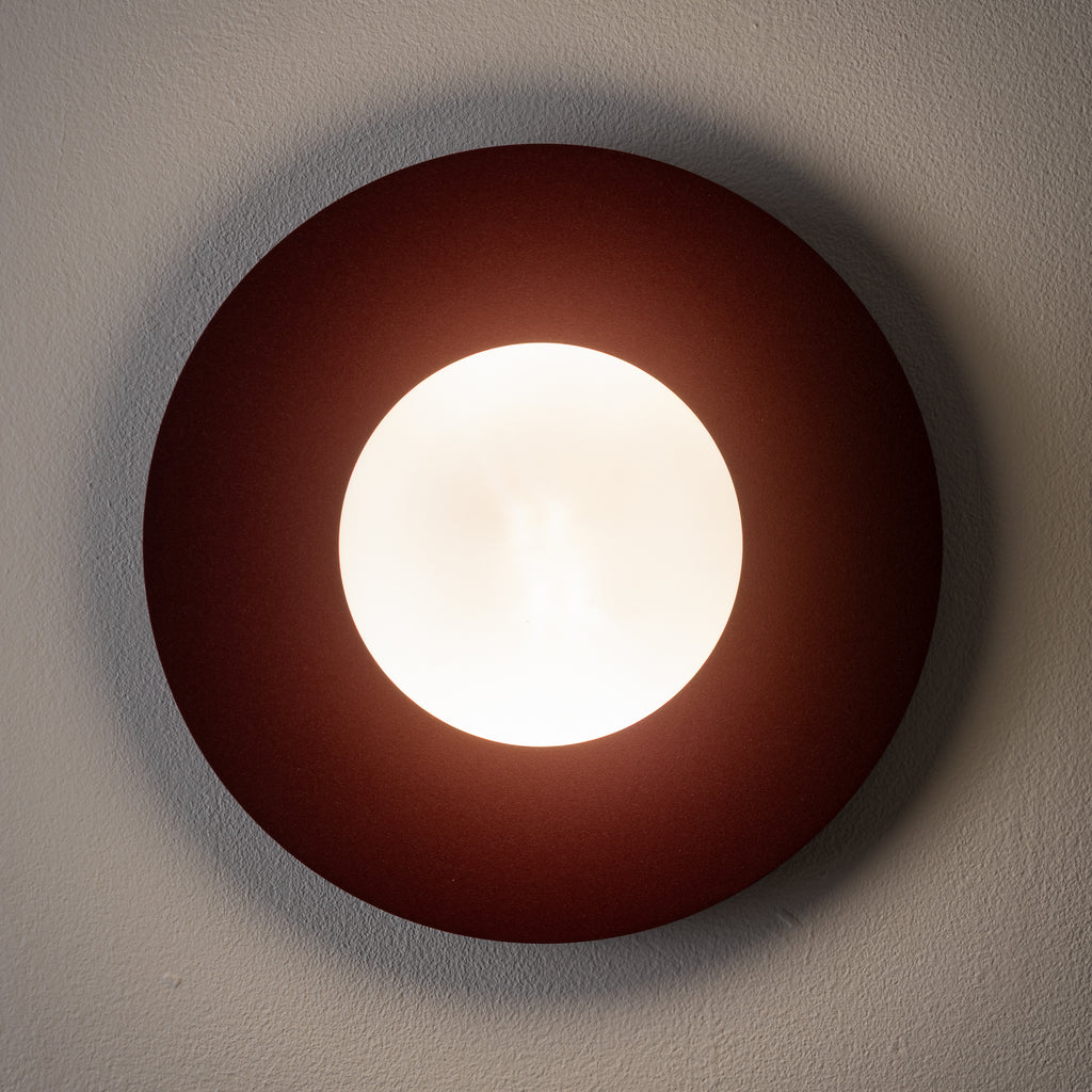 Nowodvorski Kinkiet SATURN M 4W only LED 220-230 50/60 - Stal lakierowana - Burgundowy 12441