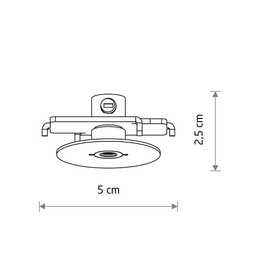 Nowodvorski Puszka CAMELEON CANOPY F MINI 220-230 50/60 - Stal lakierowana - Szczotkowane złoto 12442