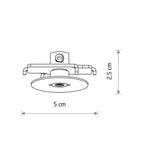 Nowodvorski Puszka CAMELEON CANOPY F MINI 220-230 50/60 - Stal lakierowana - Szczotkowane złoto 12442