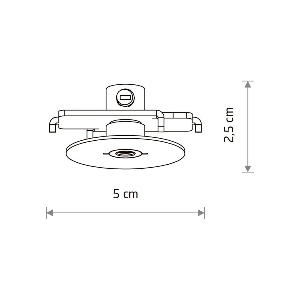 Nowodvorski Puszka CAMELEON CANOPY F MINI 220-230 50/60 - Stal lakierowana - Beżowy 12504