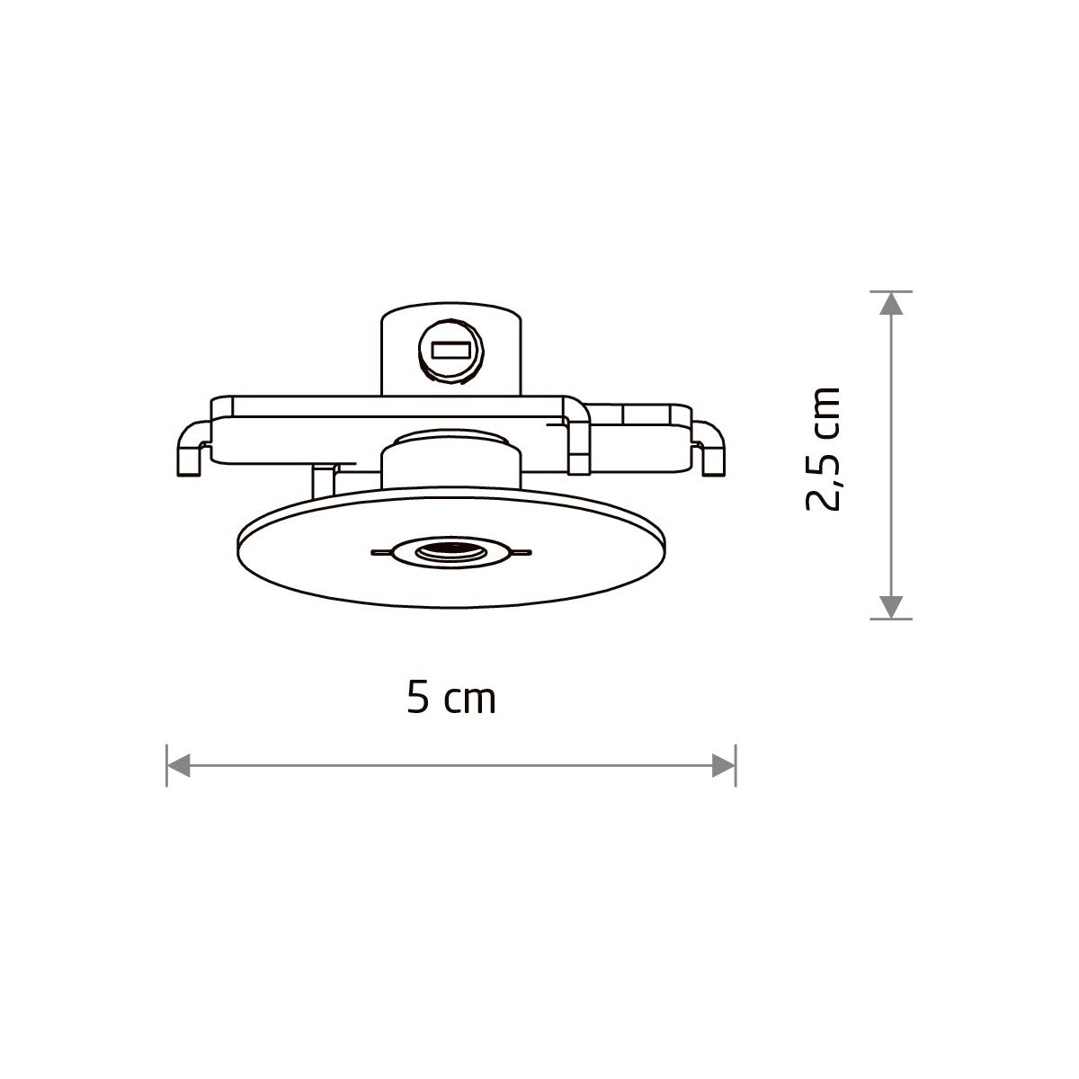 Nowodvorski Puszka CAMELEON CANOPY F MINI 220-230 50/60 - Stal lakierowana - Beżowy 12504